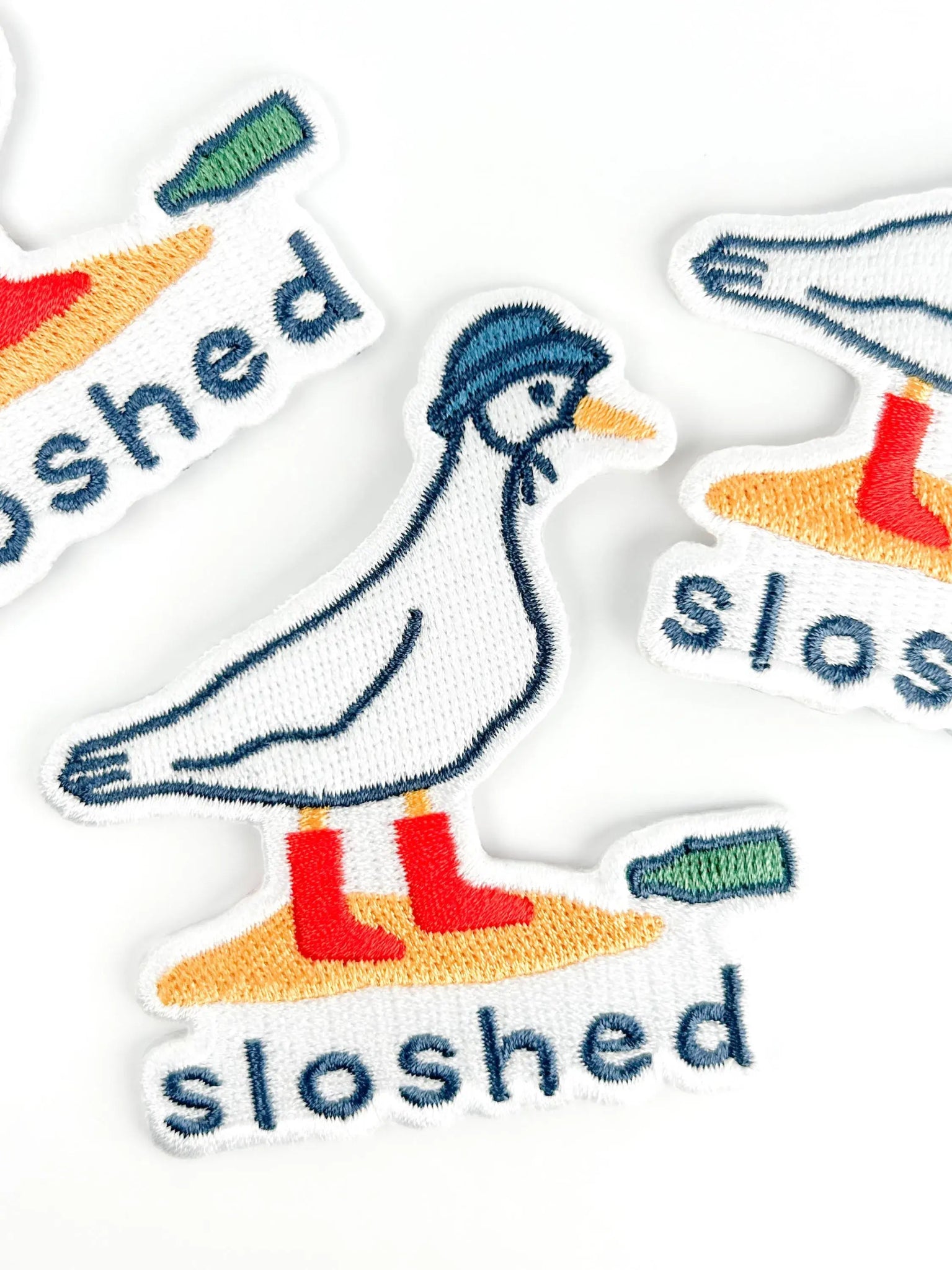 "Sloshed" Party Duck Patch Funny Embroidered Iron - On Patch - Wander Together Outfitters