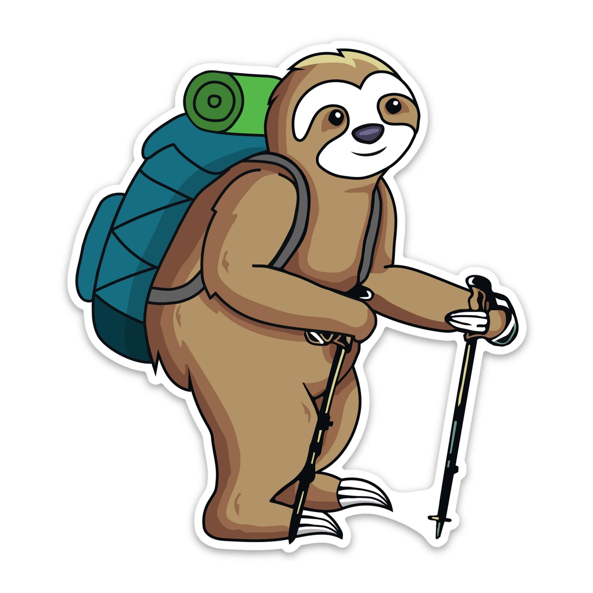 Sloth Hiker Sticker - Wander Together Outfitters