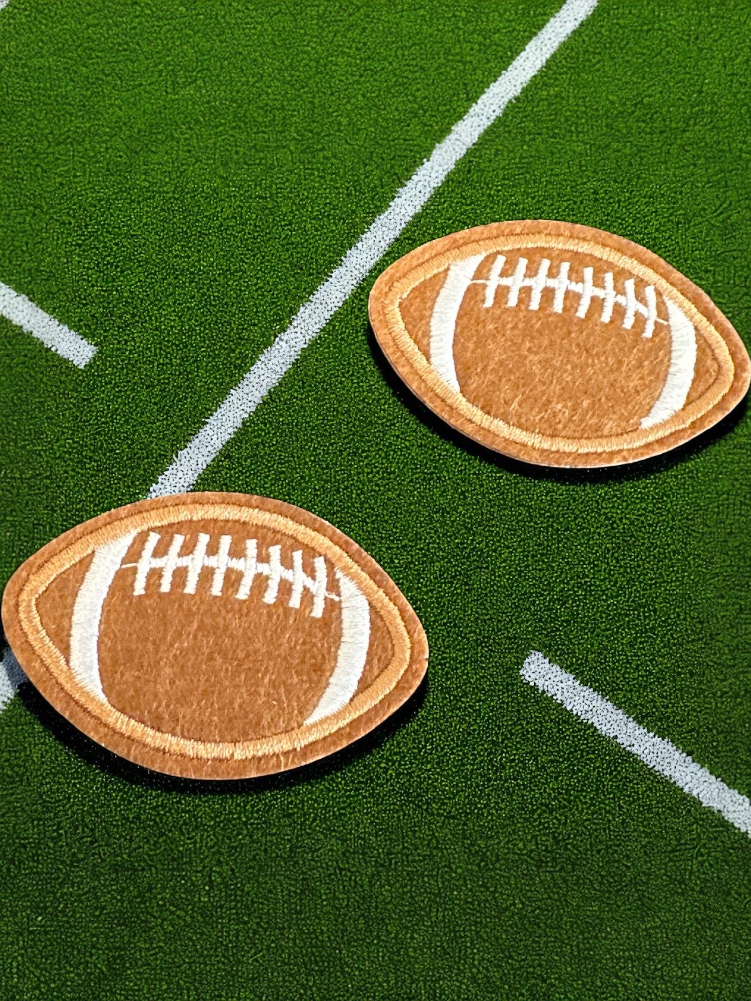Small Football Iron On Patch - Wander Together Outfitters