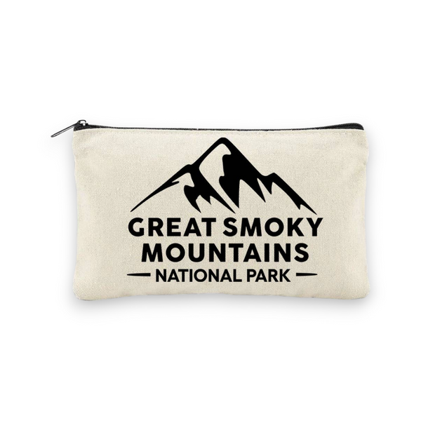 "Smoky Mountain National Park" Canvas Travel Pouch