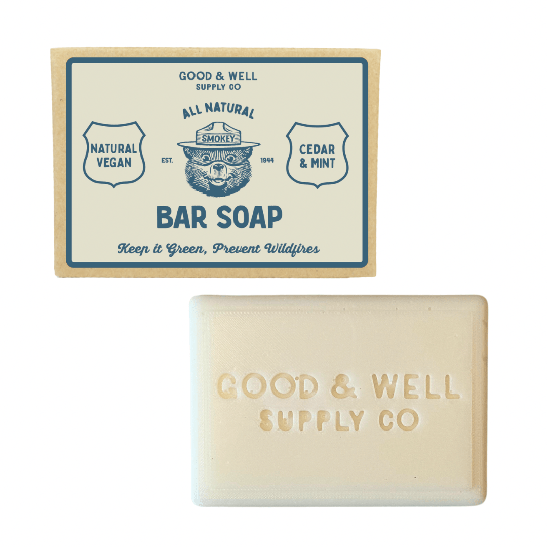Smokey Bear Bar Soap Cedar & Mint - Wander Together Outfitters