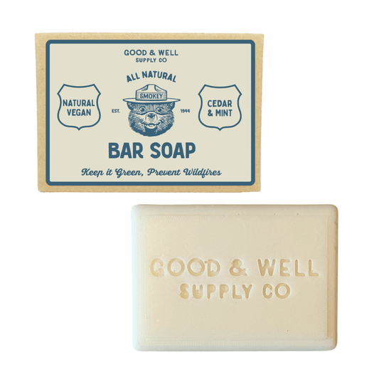 Smokey Bear Bar Soap Cedar & Mint - Wander Together Outfitters