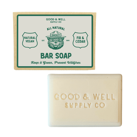 Smokey Bear Bar Soap (Fir and Cedar) - Wander Together Outfitters