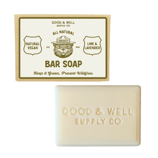 Smokey Bear Bar Soap Lime & Lavender - Wander Together Outfitters