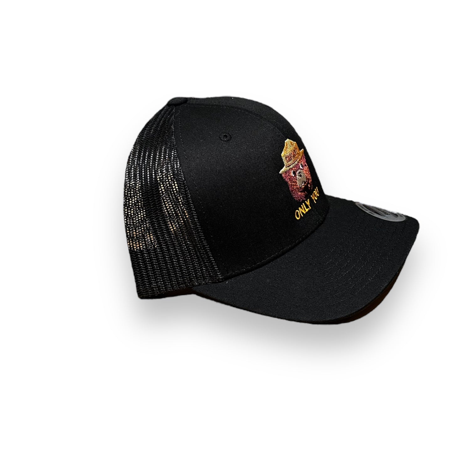 Smokey Bear Embroidered Trucker Snapback Cap (Various Colors) - Wander Together Outfitters