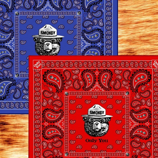 Smokey Bear Paisley Bandana (Various Colors) - Wander Together Outfitters