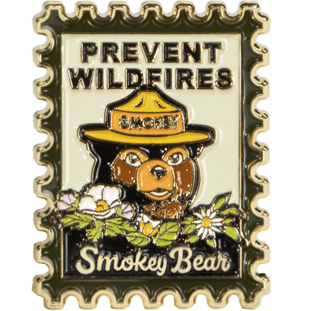 Smokey Bear Postage Stamp Pin - Wander Together Outfitters
