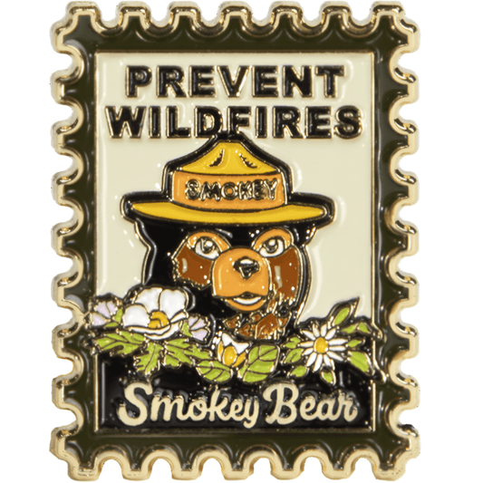 Smokey Bear Postage Stamp Pin - Wander Together Outfitters