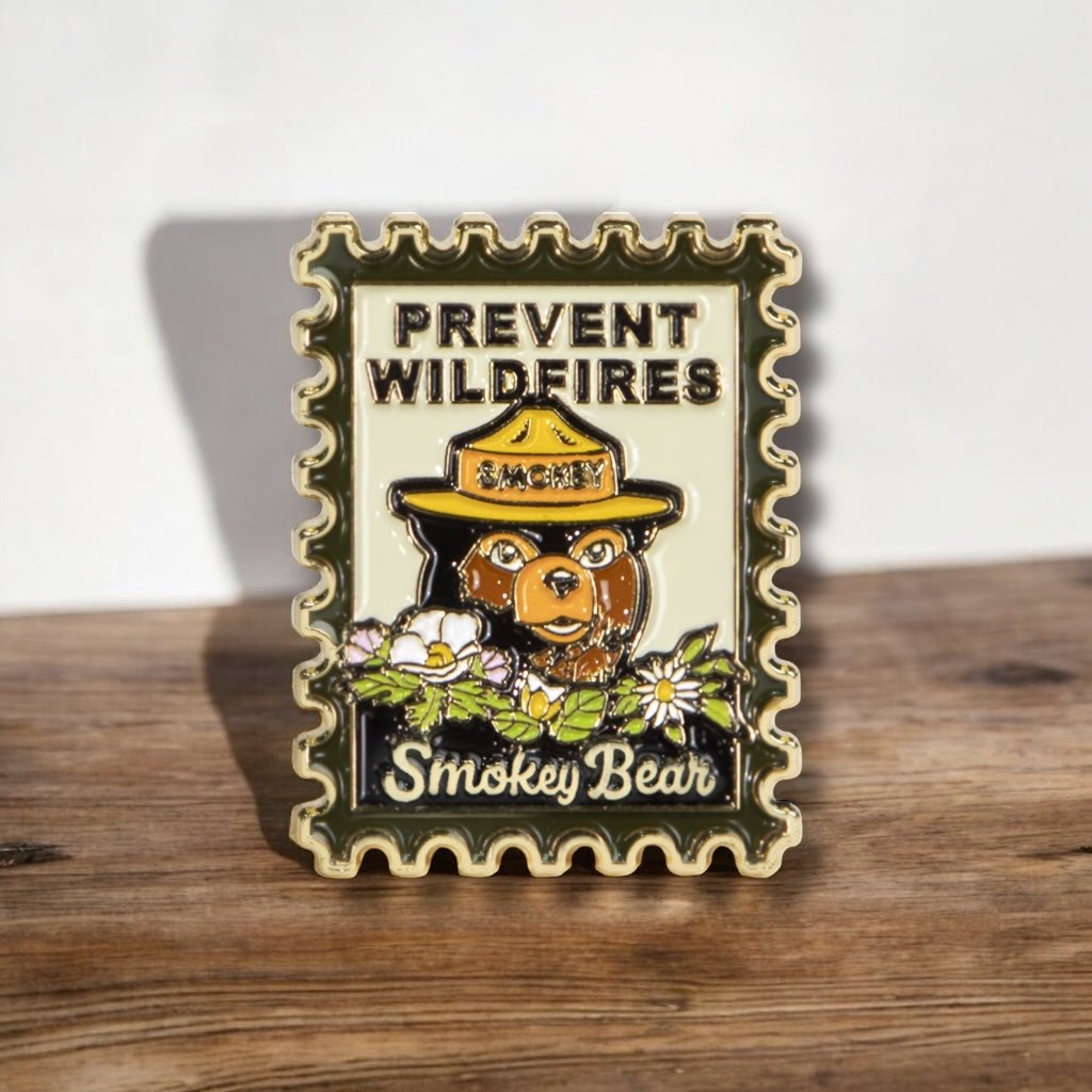 Smokey Bear Postage Stamp Pin - Wander Together Outfitters