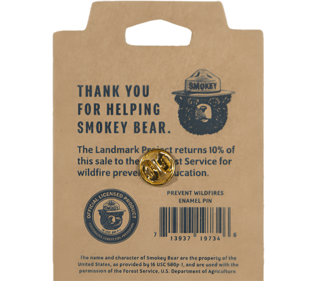 Smokey Bear Postage Stamp Pin - Wander Together Outfitters