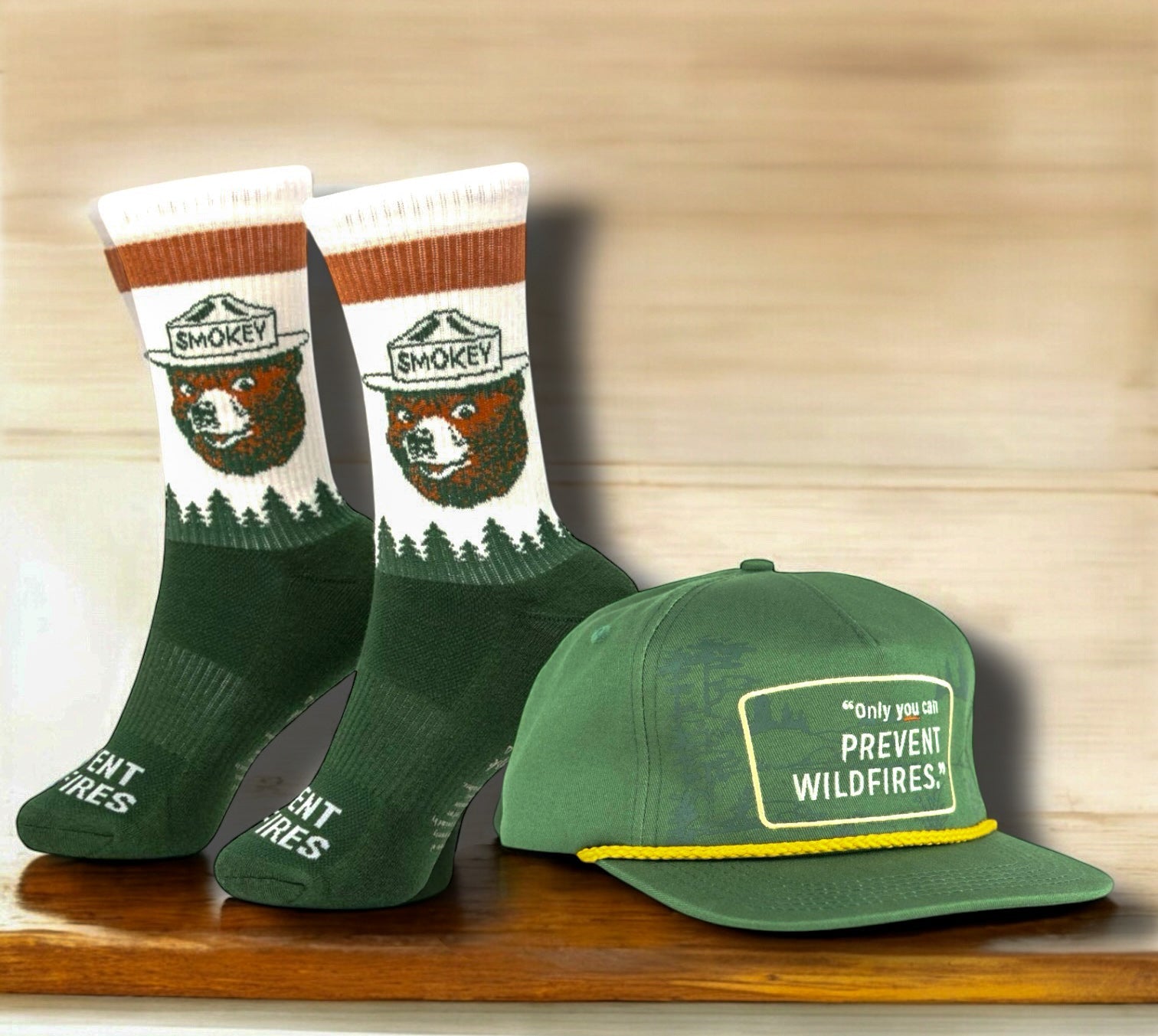 Smokey Bear "Prevent Wildfires" Unisex Socks - Wander Together Outfitters