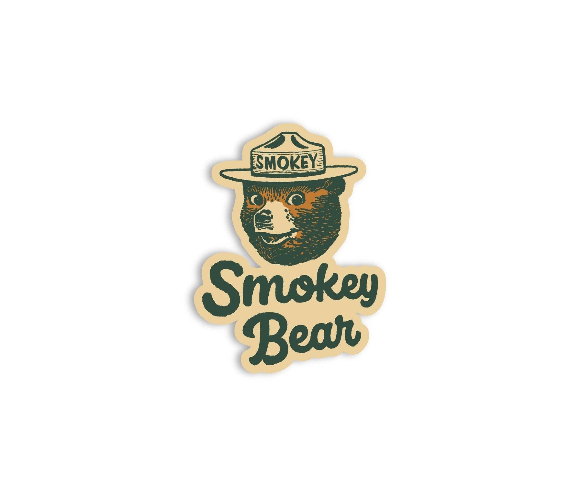 Smokey Bear Signature Sticker - Wander Together Outfitters