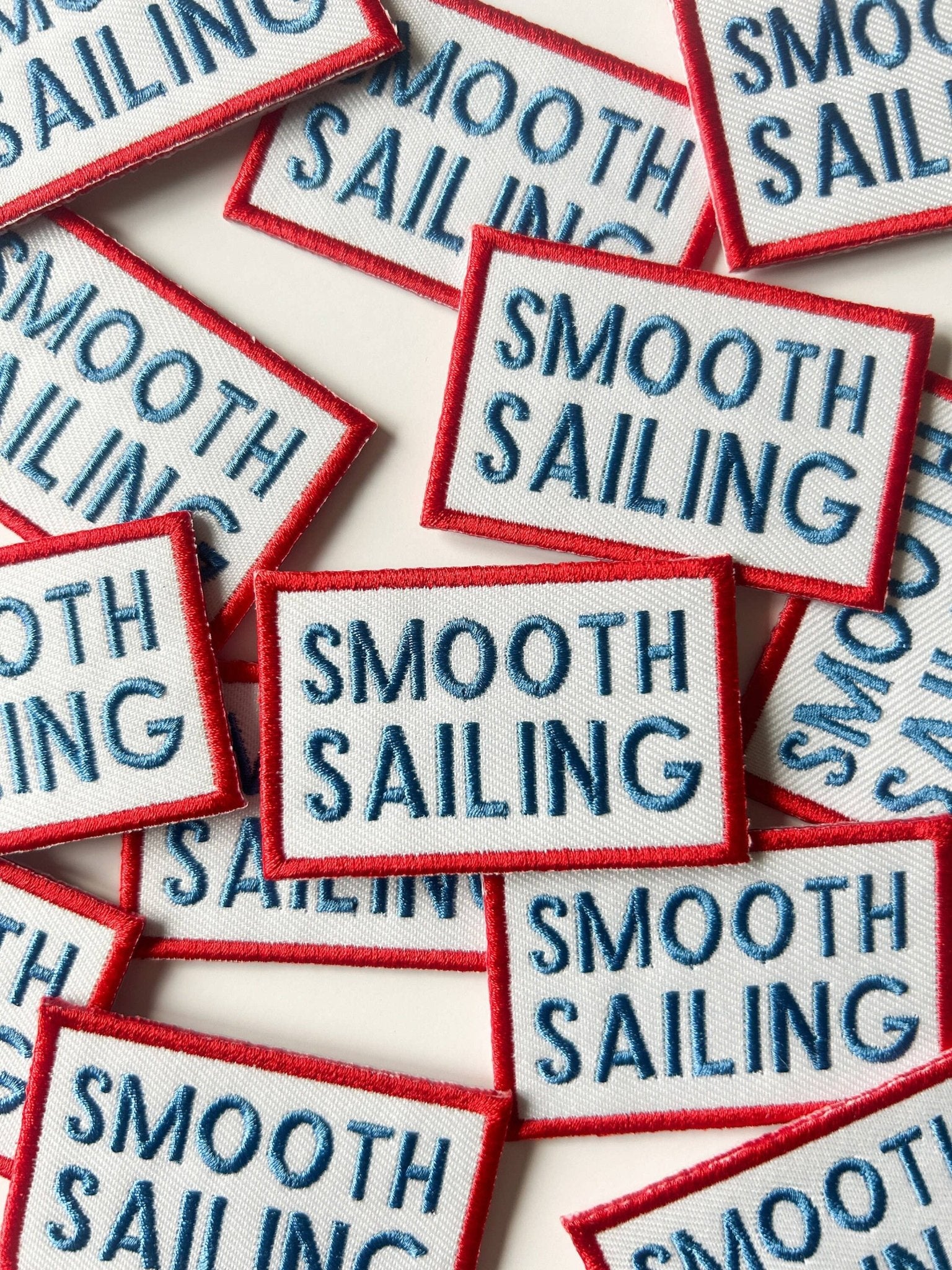 Smooth Sailing Embroidered Iron - On Patch - Wander Together Outfitters