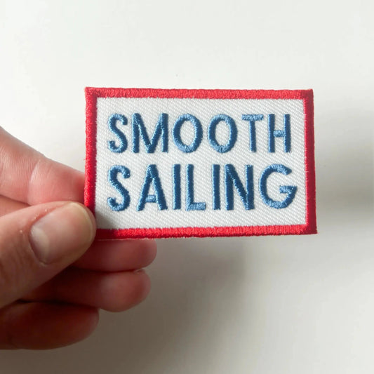 Smooth Sailing Embroidered Iron - On Patch - Wander Together Outfitters