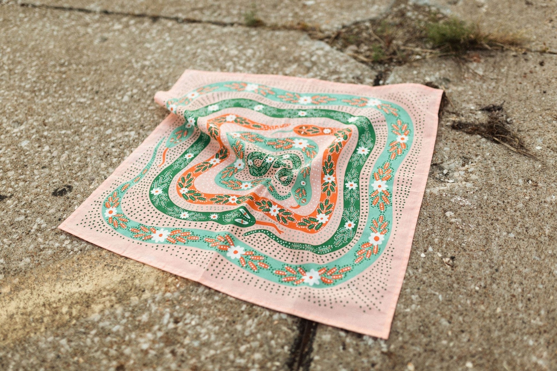 Snakes Pink Bandana - Wander Together Outfitters