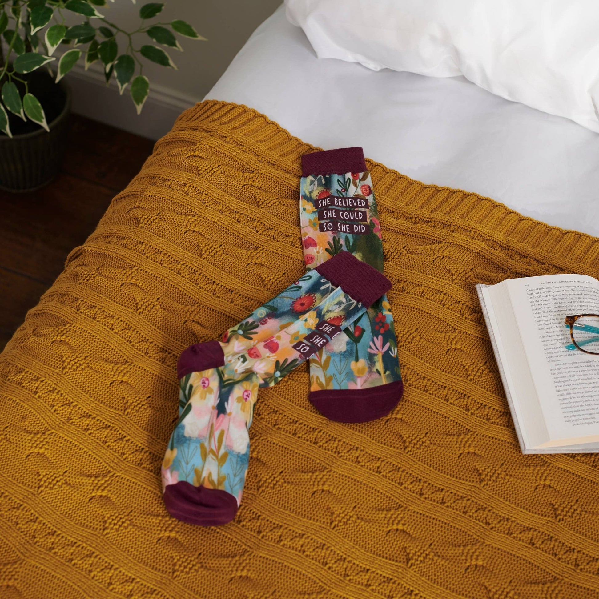 “So She Did” Socks - Wander Together Outfitters