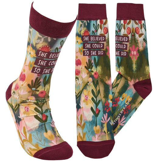 “So She Did” Socks - Wander Together Outfitters