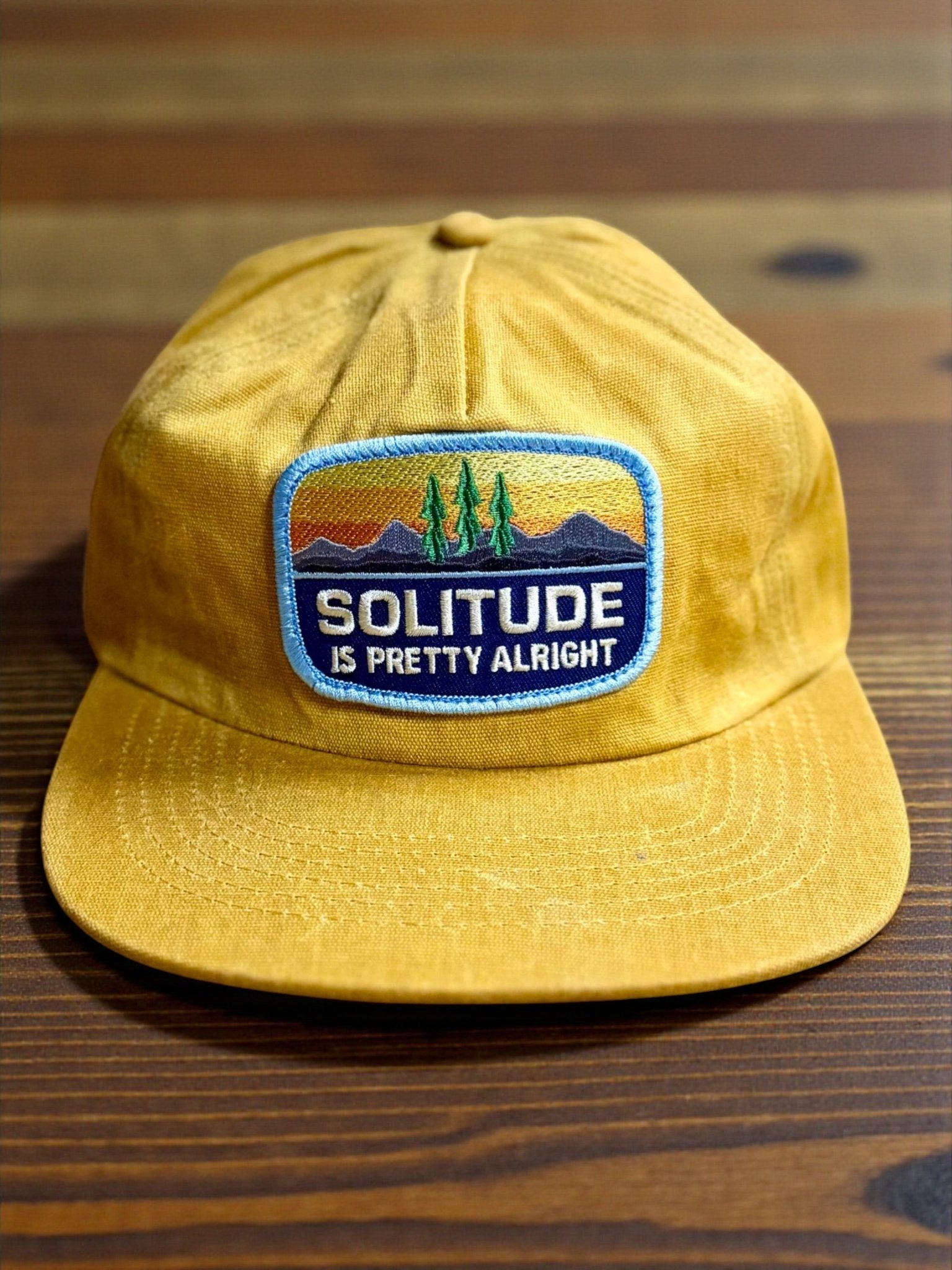 “Solitude Is Pretty Alright” Embroidered Iron On Patch - Wander Together Outfitters