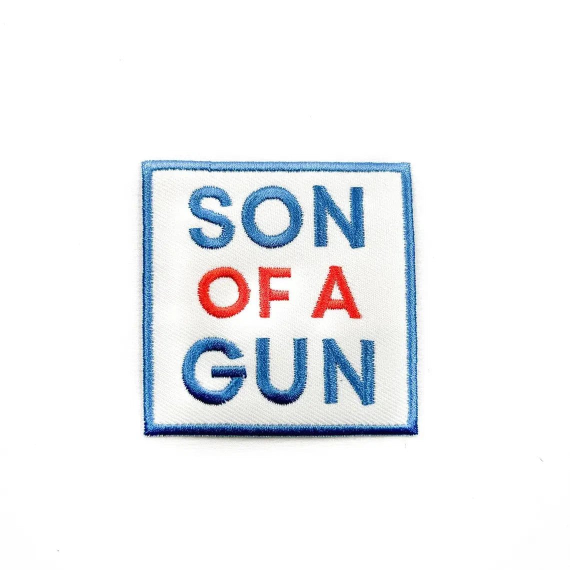 "Son Of A Gun" Embroidered Iron - On Patch Trucker Outlaw Rodeo - Wander Together Outfitters