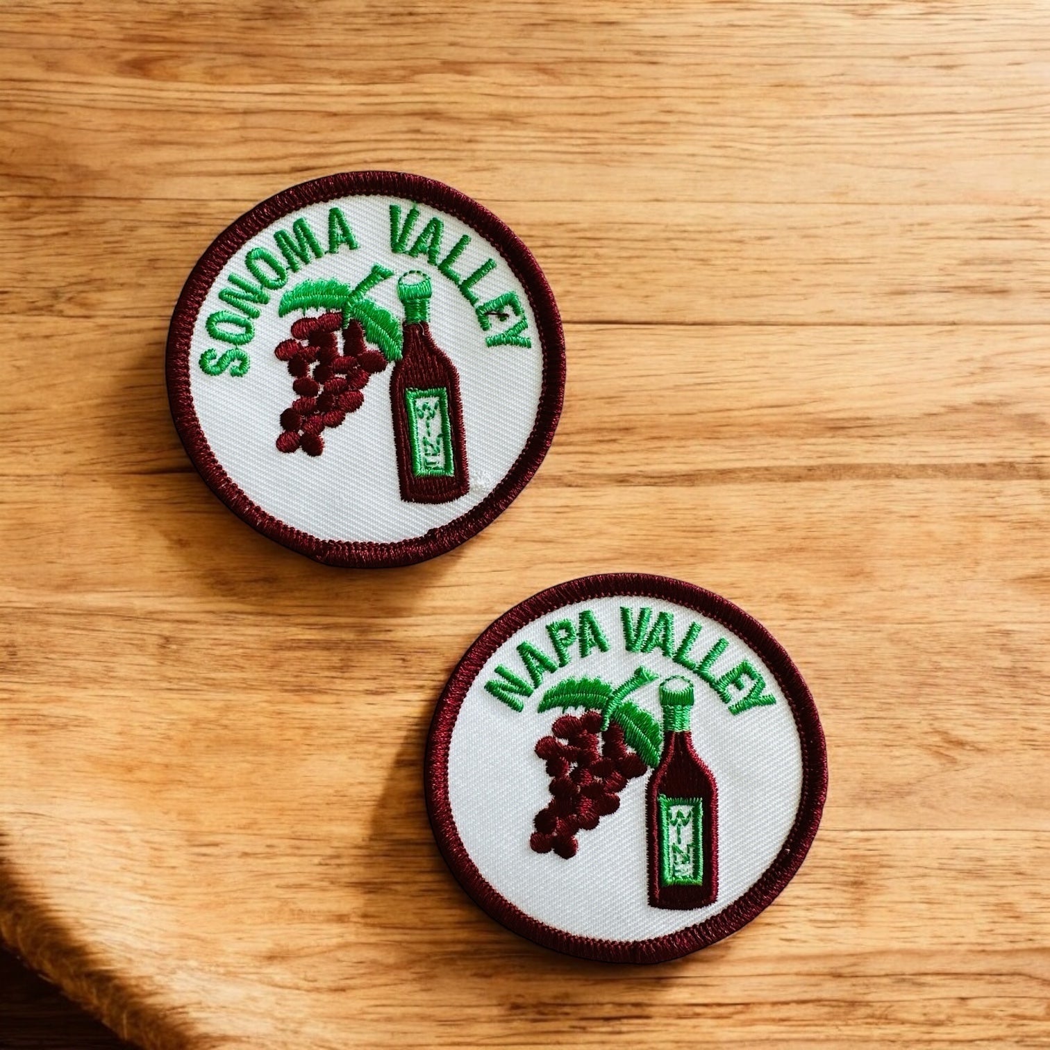 Sonoma Valley Embroidered Iron On Patch - Wander Together Outfitters