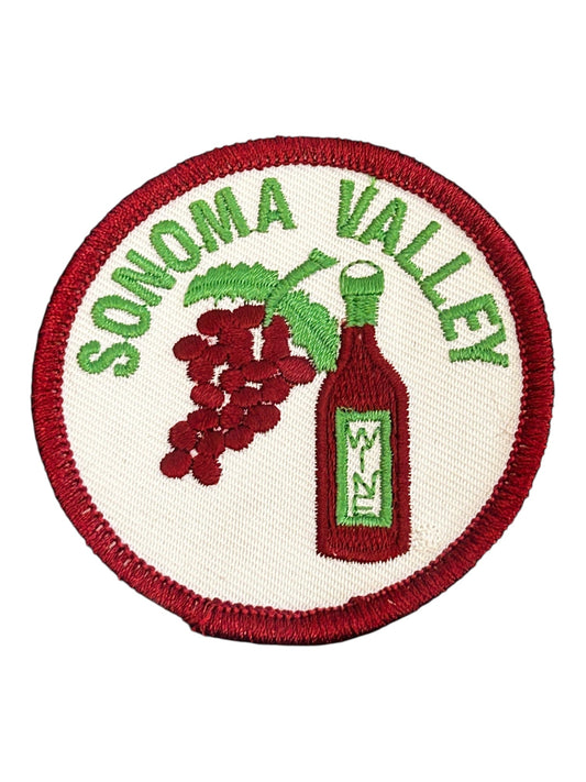 Sonoma Valley Embroidered Iron On Patch - Wander Together Outfitters