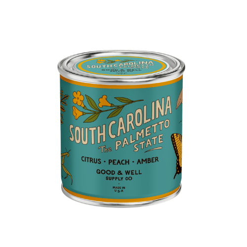South Carolina State Candle (Citrus, Peach, Amber) - Wander Together Outfitters