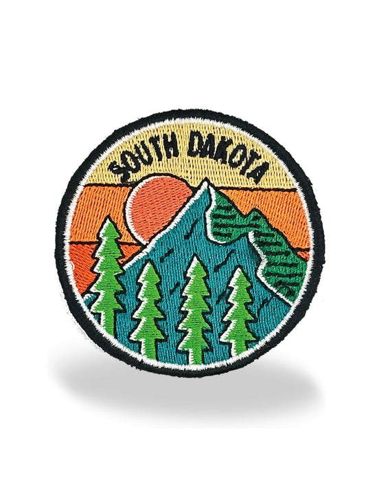 South Dakota Iron On Embroidery Patch - Wander Together Outfitters