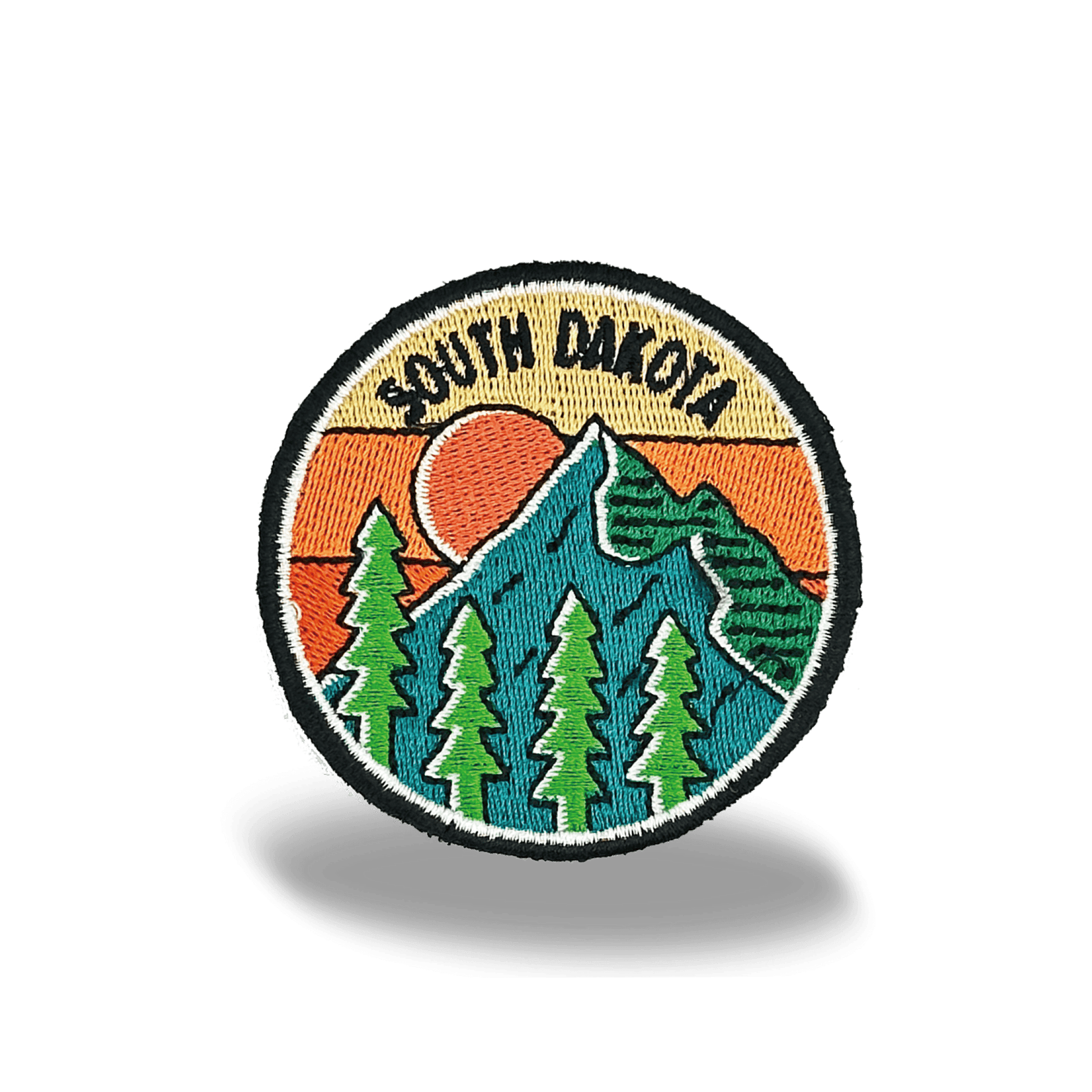 South Dakota Iron On Embroidery Patch - Wander Together Outfitters