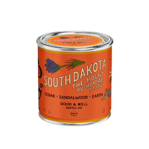 South Dakota State Candle (Cedar, Earth, Sandalwood) - Wander Together Outfitters