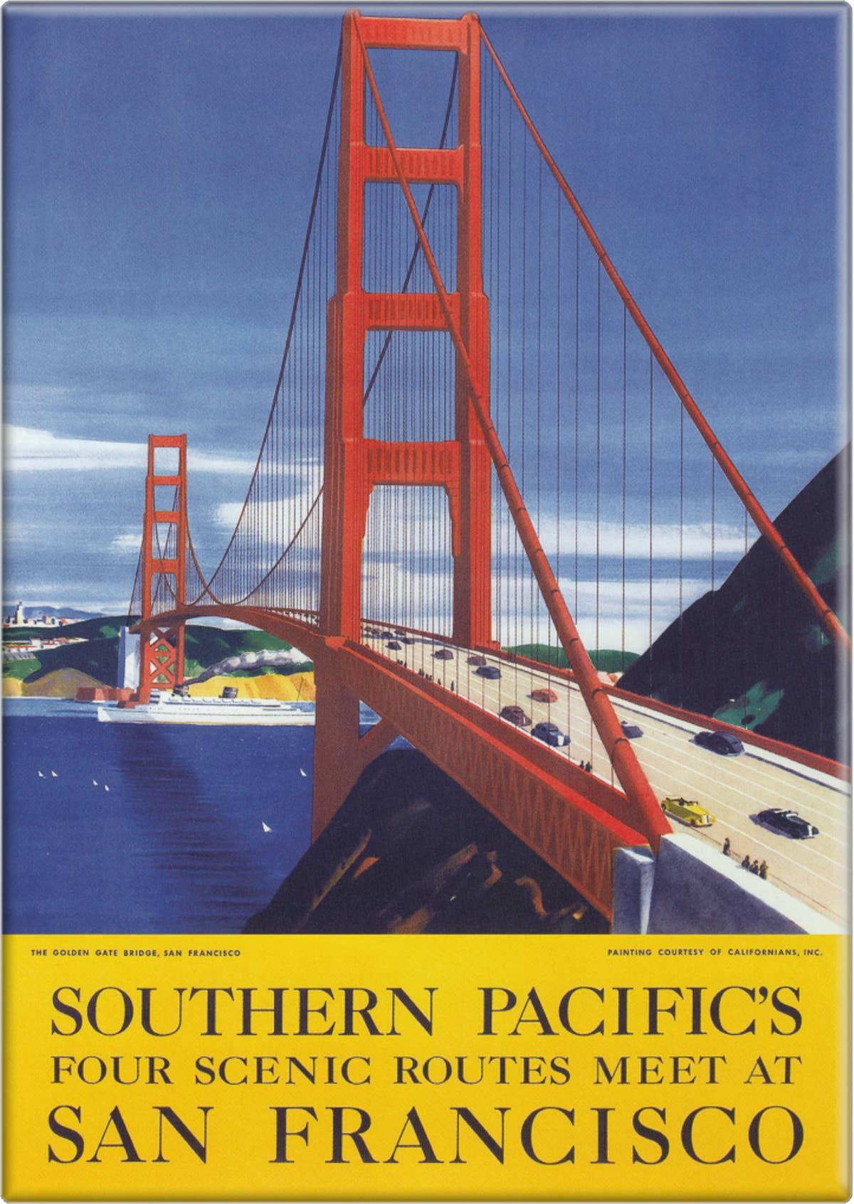 "Southern Pacific's SF Scenic Routes" Poster Reproduction Magnet - Wander Together Outfitters