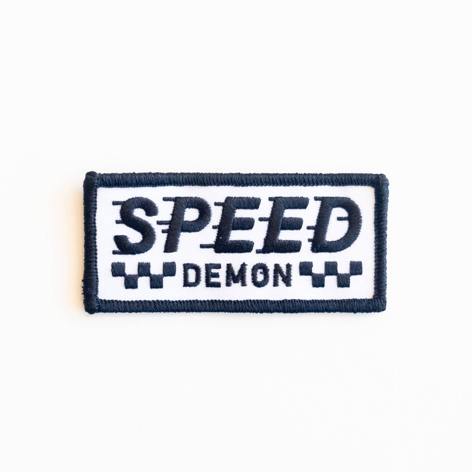 “Speed Demon” Embroidered Iron on Patches - Wander Together Outfitters