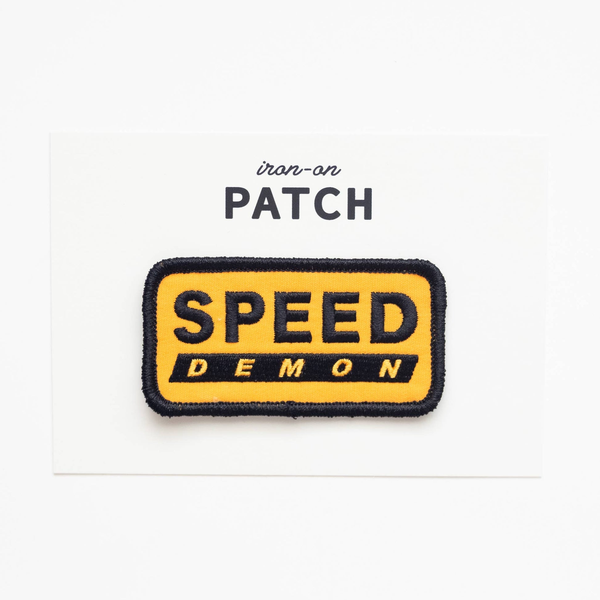 “Speed Demon” Embroidered Iron on Patches - Wander Together Outfitters
