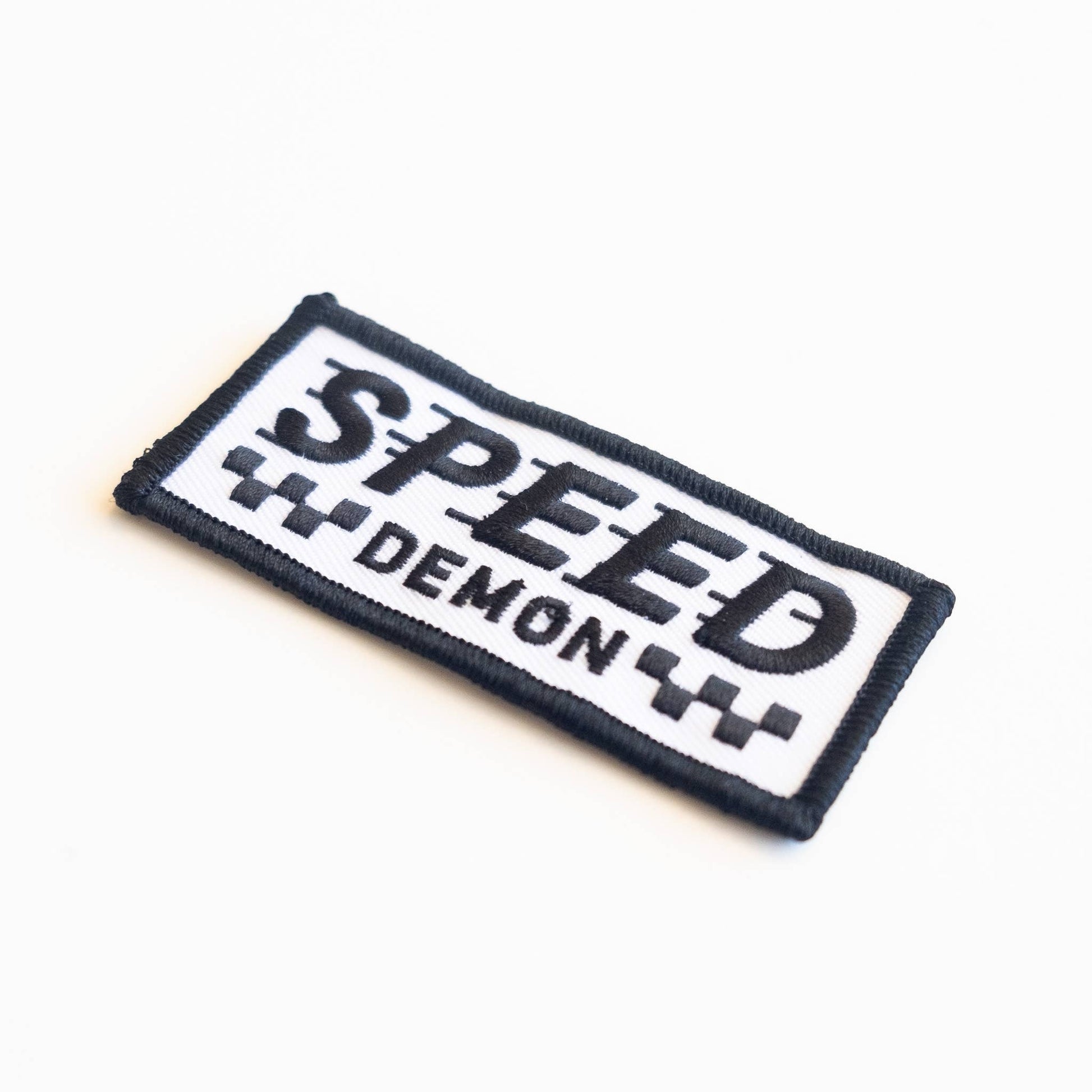 “Speed Demon” Embroidered Iron on Patches - Wander Together Outfitters