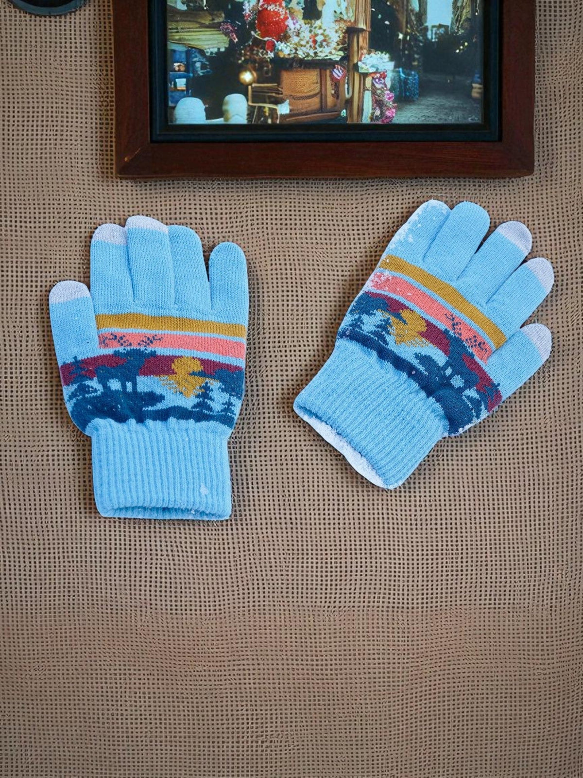 Stag's Sunset Knit Gloves - Wander Together Outfitters