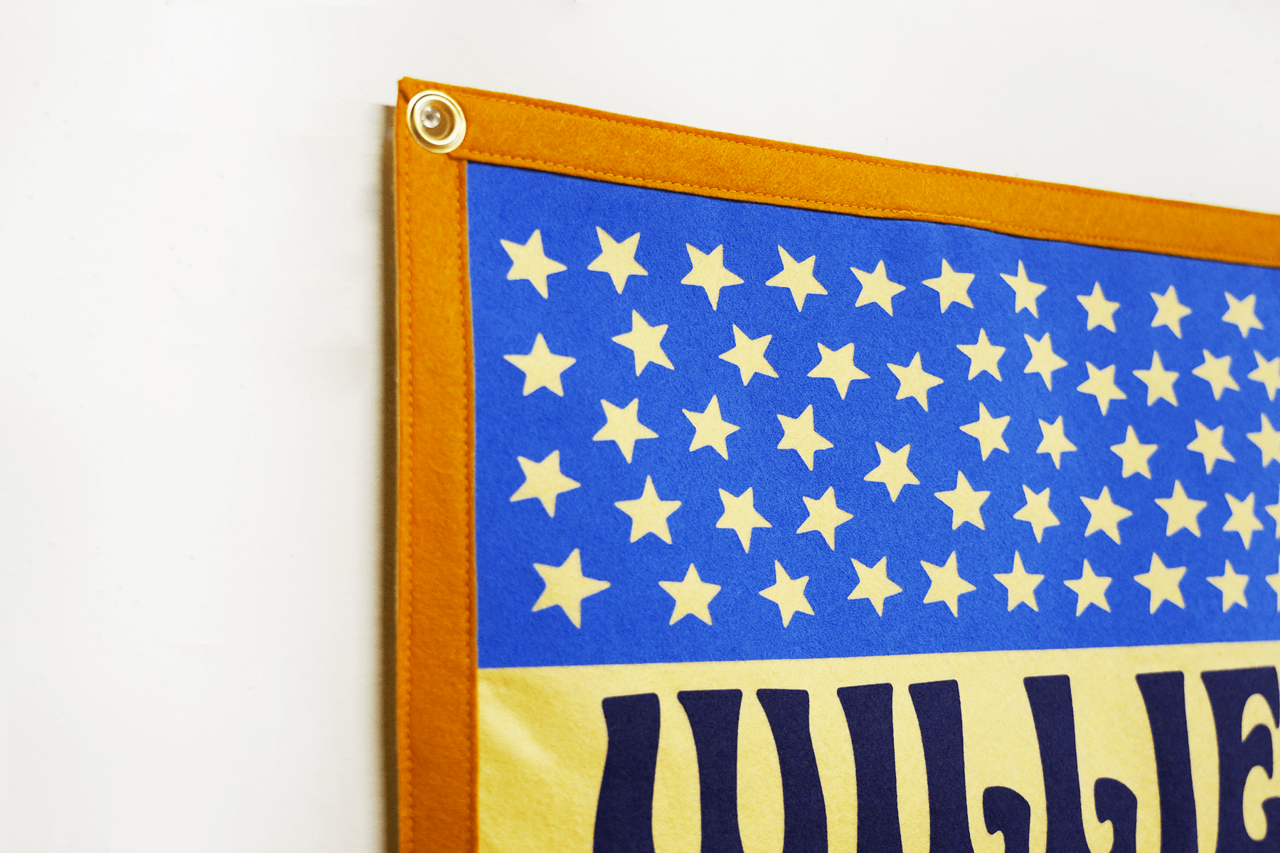 Stars and Stripes Willie Nelson Camp Flag • Willie Nelson x Oxford Pennant - Wander Together Outfitters
