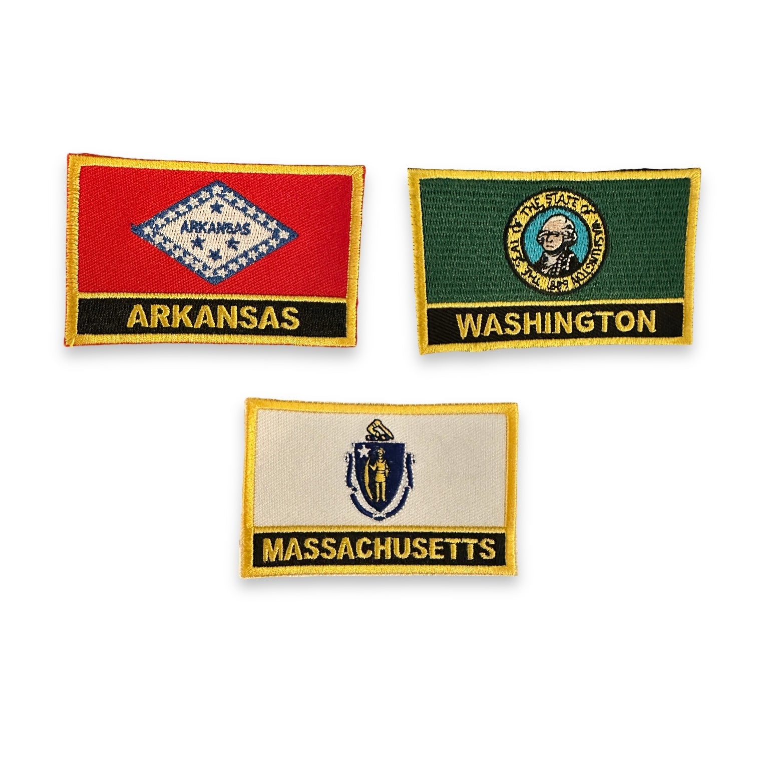 State Flag Embroidered Iron On Patches - Wander Together Outfitters
