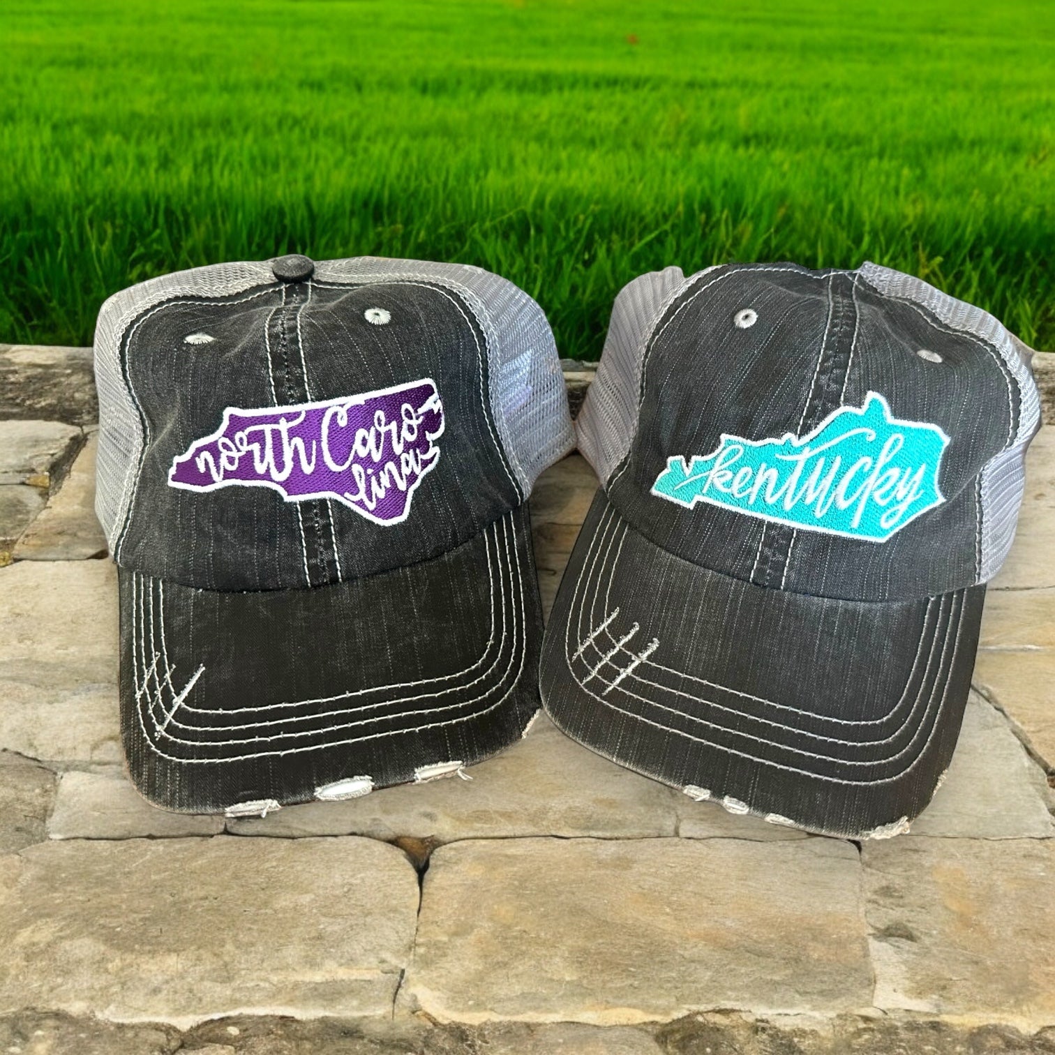 State Shape Patch Cap: Kentucky or N. Carolina - Wander Together Outfitters
