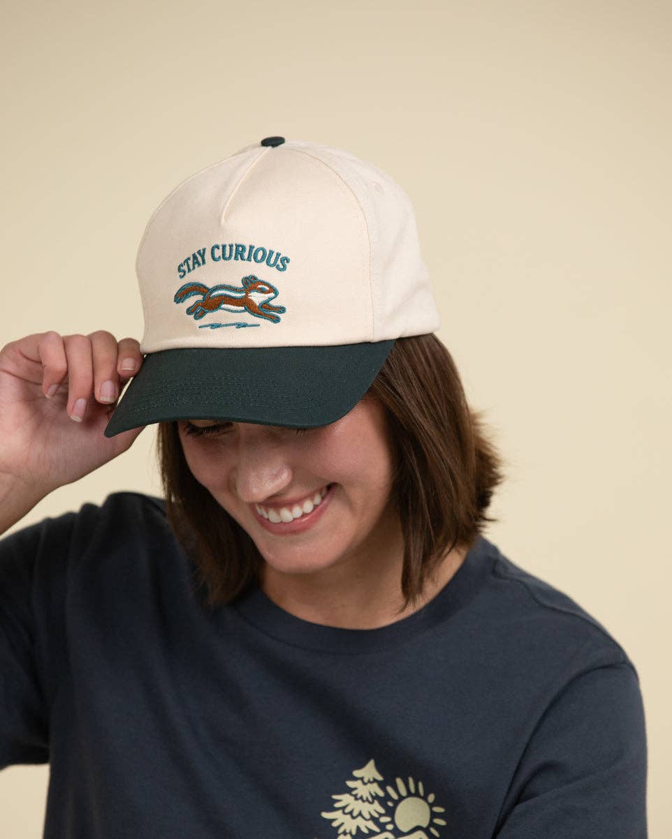 "Stay Curious" 5-Panel Hat - Wander Together Outfitters
