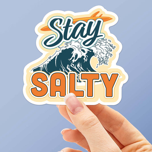 "Stay Salty" 2.3" Vinyl Sticker - Wander Together Outfitters