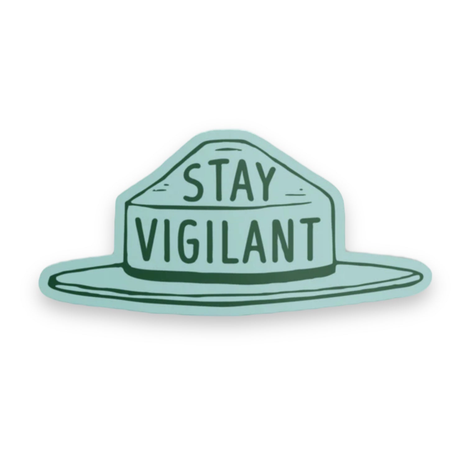 “Stay Vigilant” Smokey Bear Hat Sticker Decal (LAST ONE) - Wander Together Outfitters