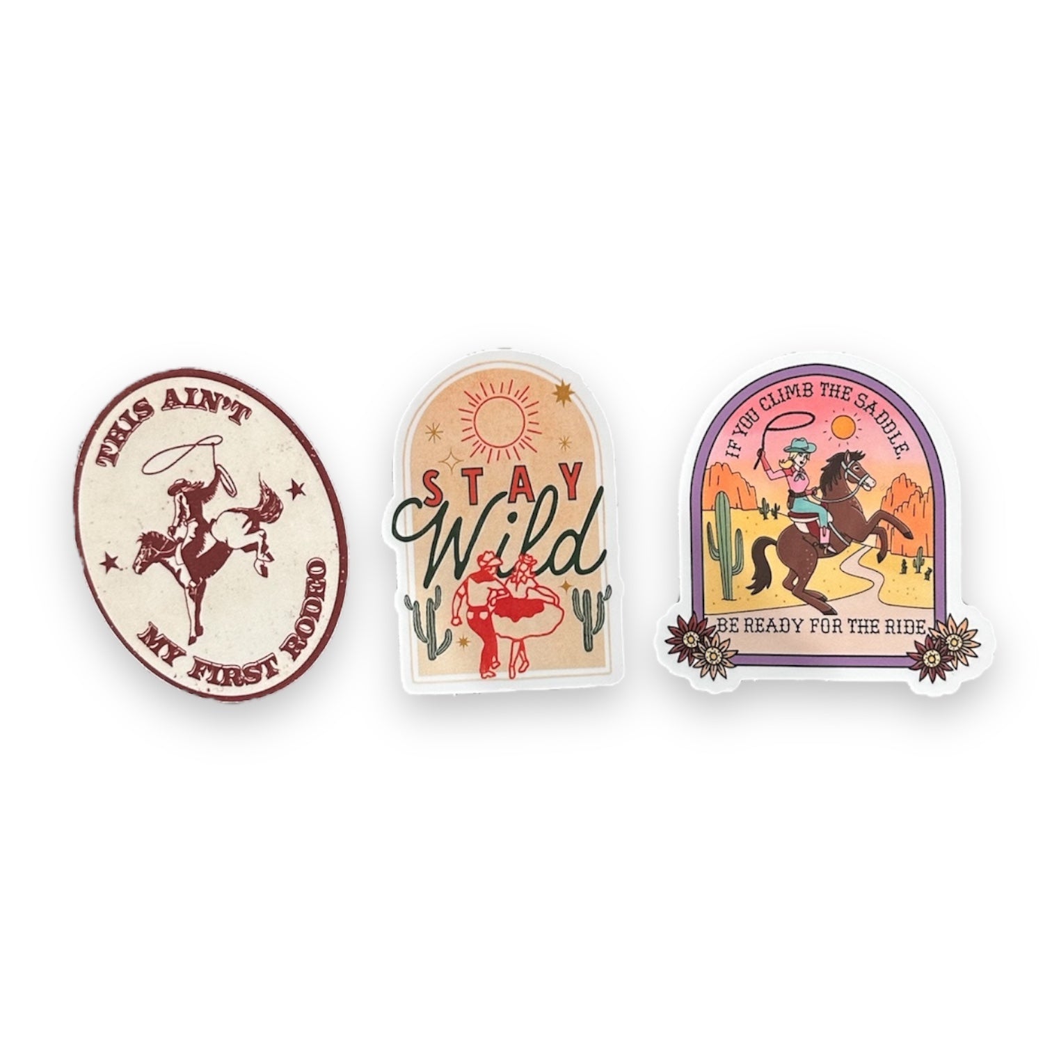 Stay Wild Cowboy Dance Sticker - Wander Together Outfitters