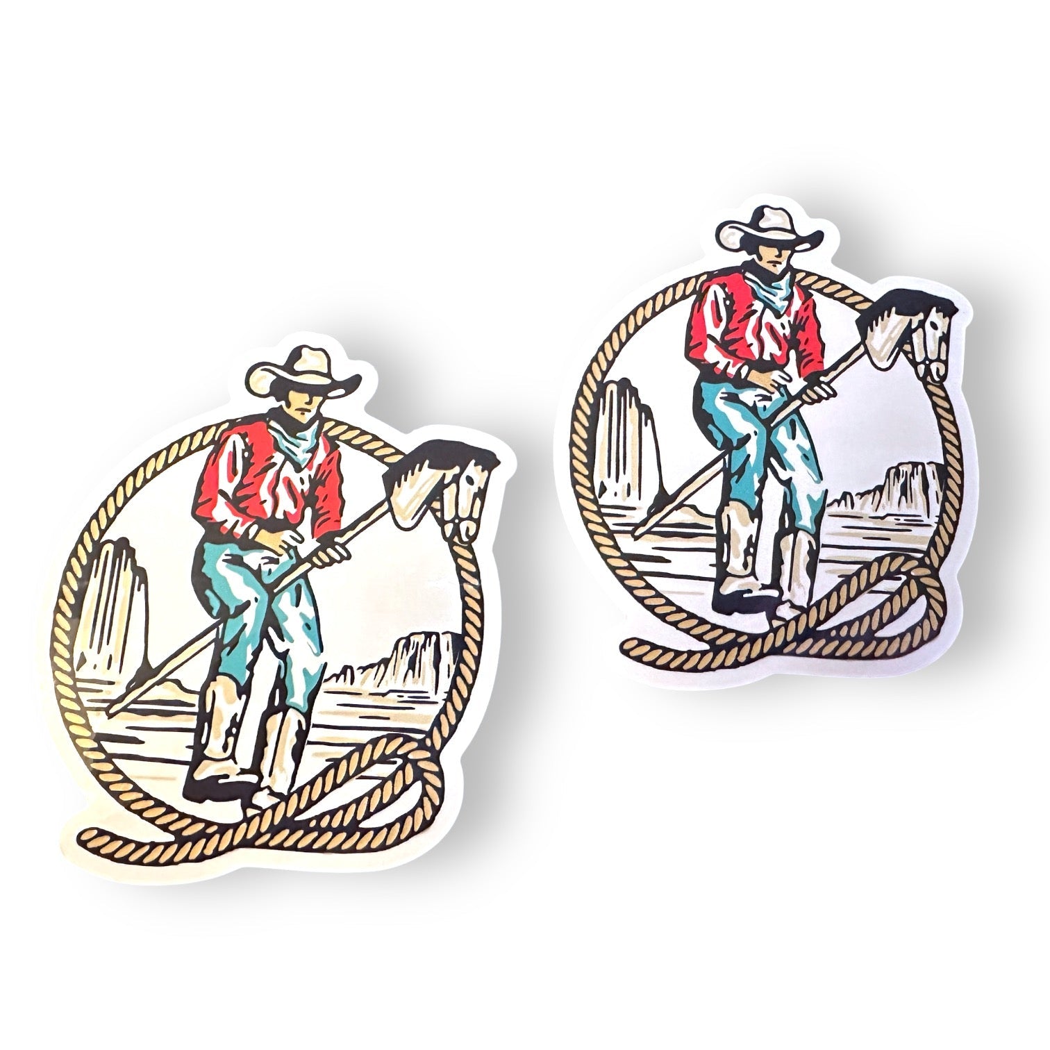 Stick Horse Cowboy Vinyl Sticker - Wander Together Outfitters