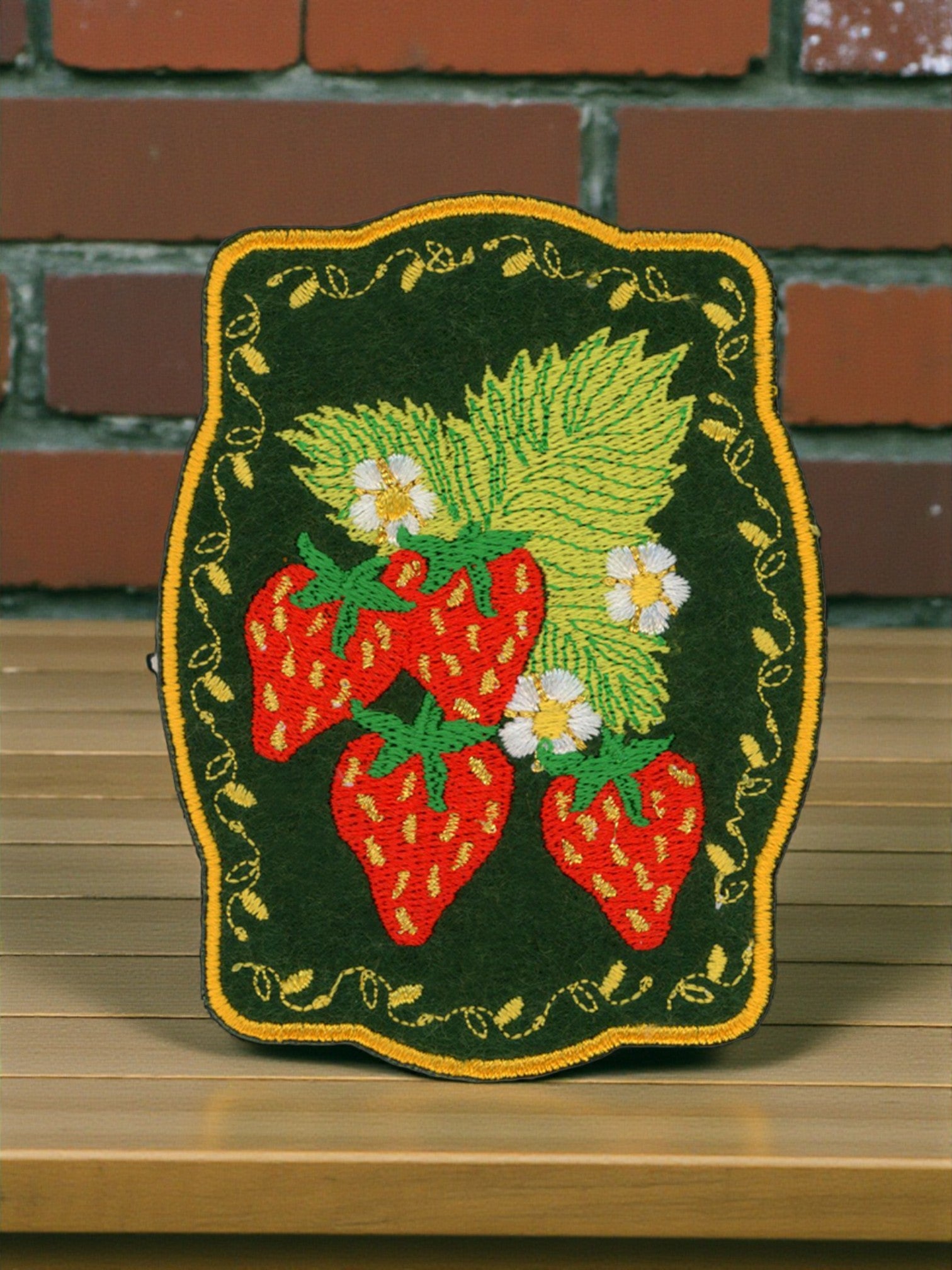 Strawberries Sew or Iron On Patch - Wander Together Outfitters