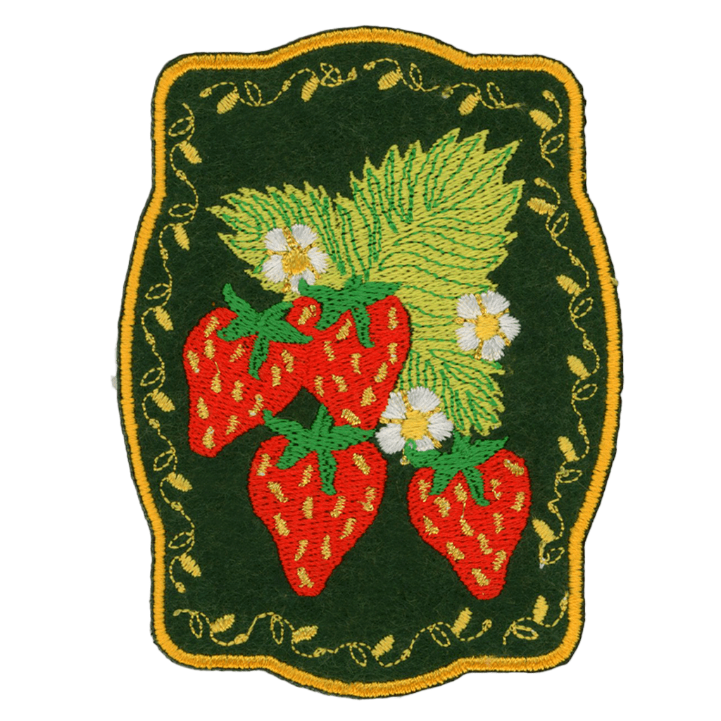 Strawberries Sew or Iron On Patch - Wander Together Outfitters
