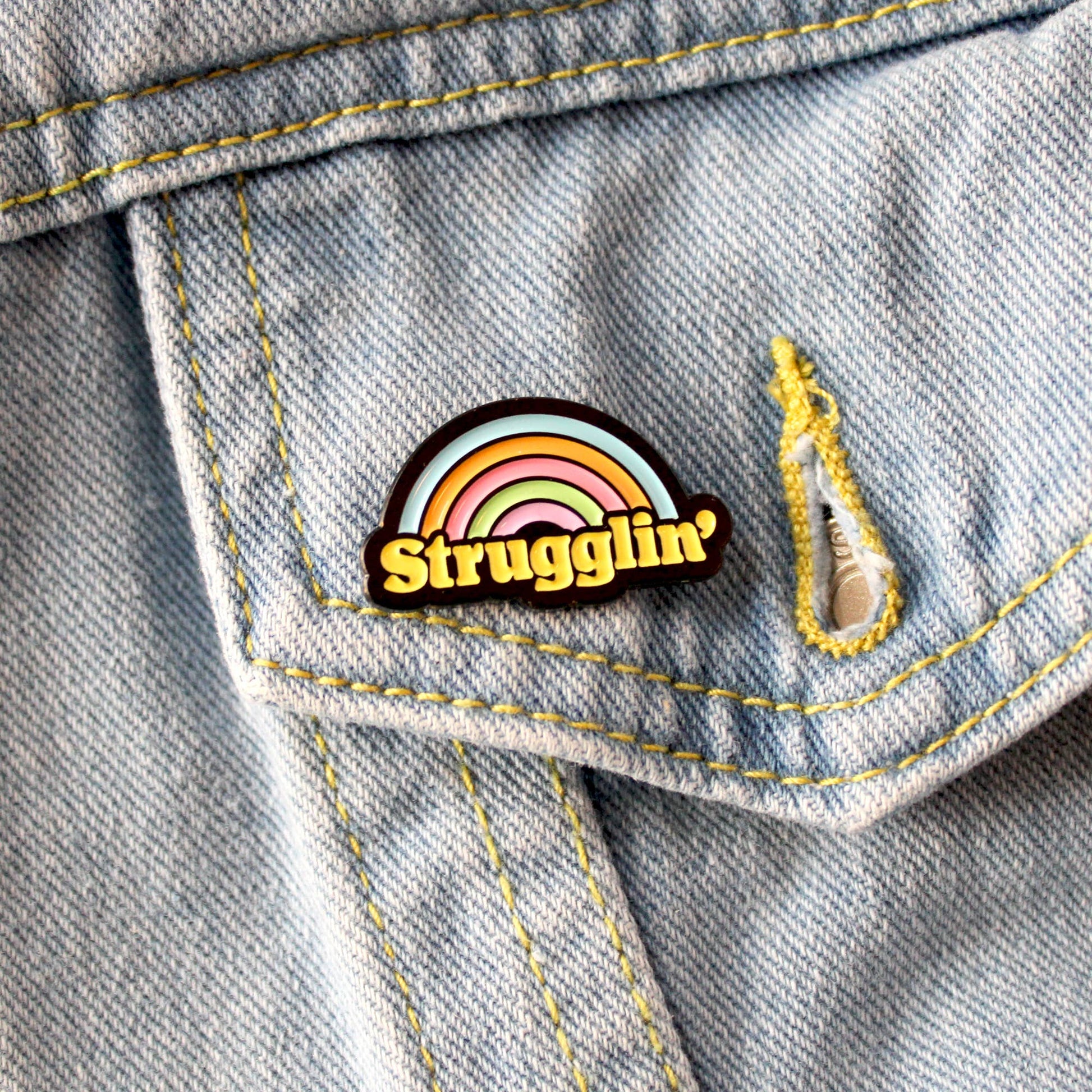 “Strugglin'” Soft Enamel Pin - Wander Together Outfitters