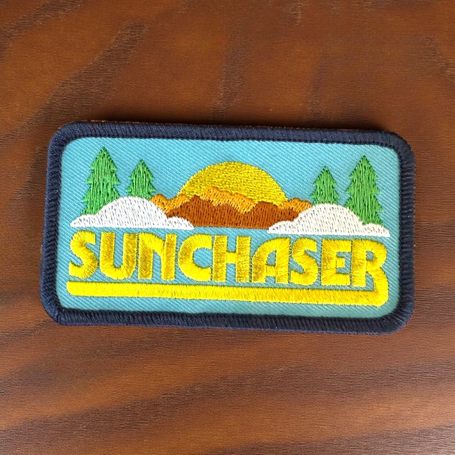 "Sunchaser" Iron On Embroidered Patch - Wander Together Outfitters