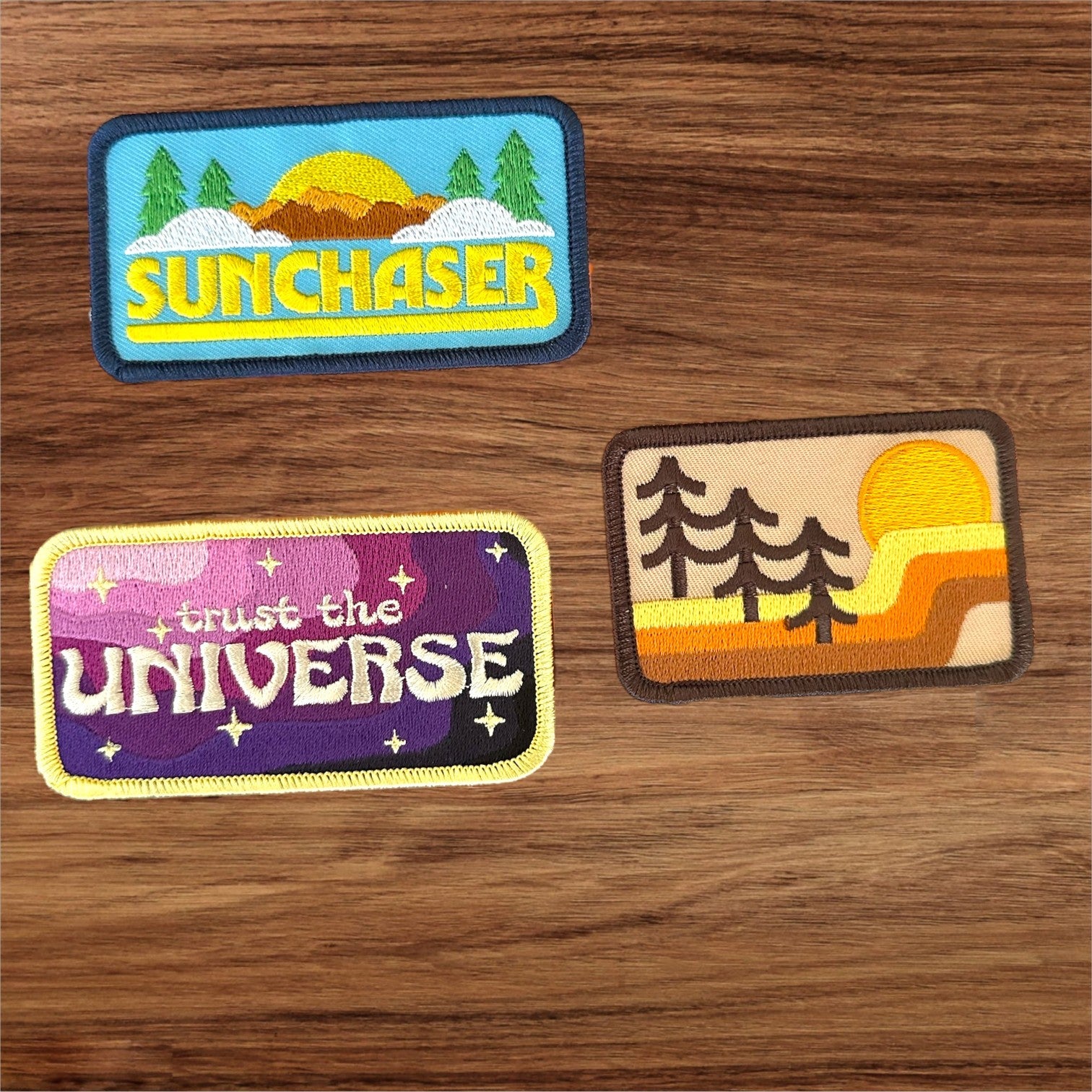 "Sunchaser" Iron On Embroidered Patch - Wander Together Outfitters