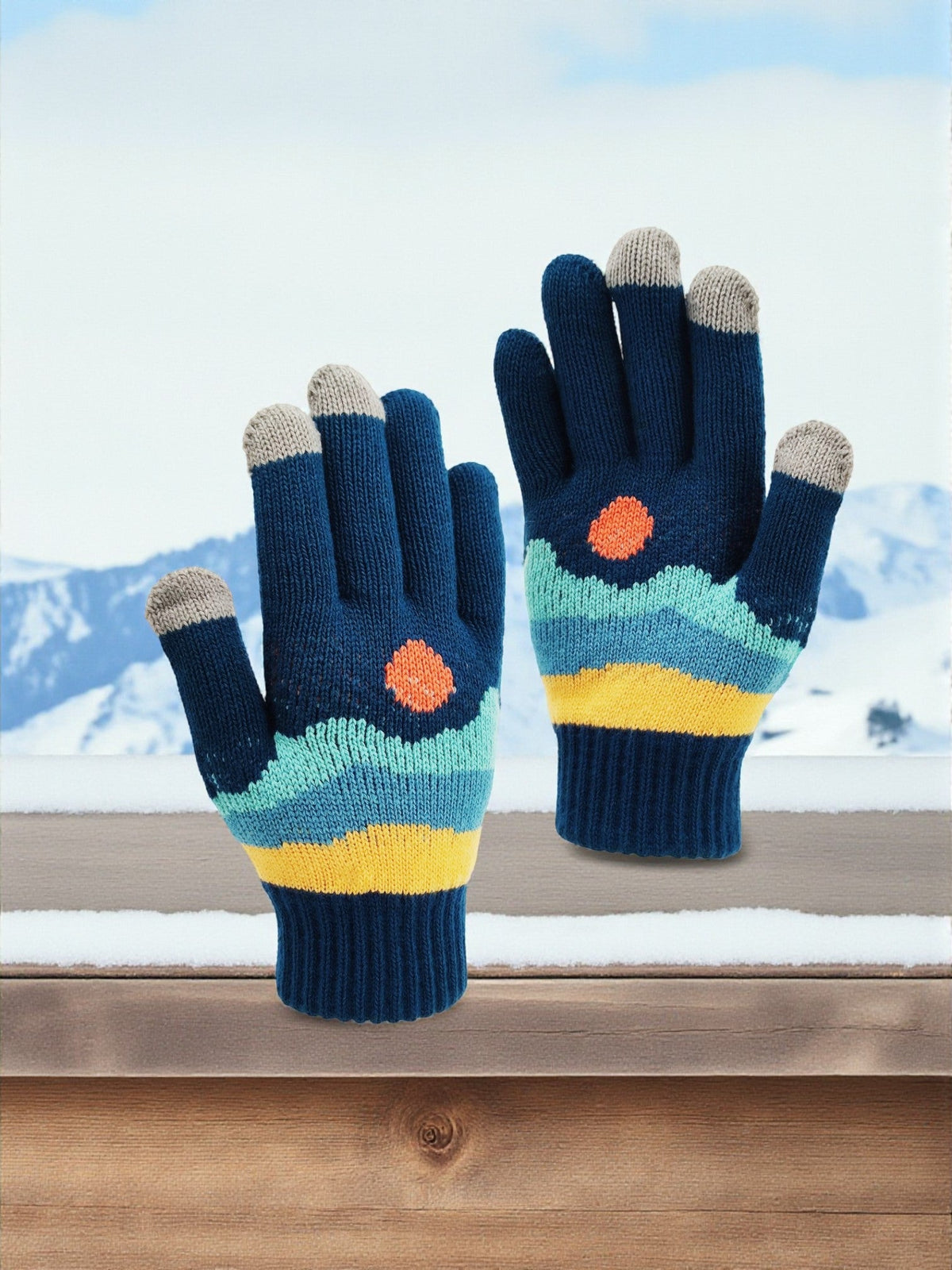 Sunset Crest Knit Gloves - Wander Together Outfitters