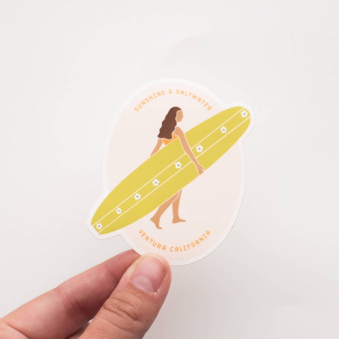 Sunshine and Saltwater Vinyl Sticker - Ventura California - Wander Together Outfitters