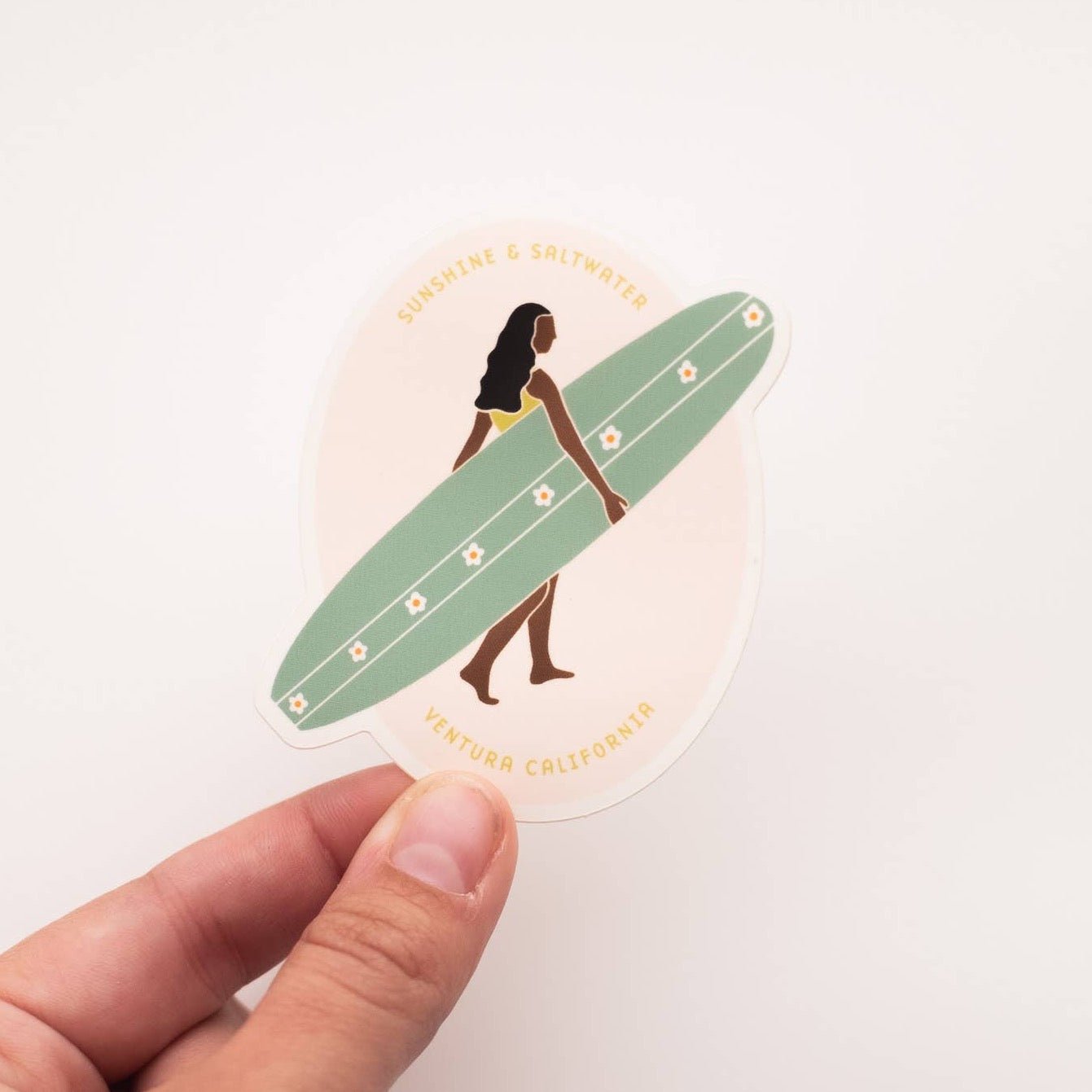 Sunshine and Saltwater Vinyl Sticker - Ventura California - Wander Together Outfitters